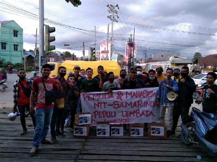 Mahasiswa dan pemuda NTT di Samarinda gelar Aksi Galang dana untuk Bencana Lembata