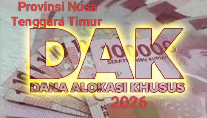 Sebesar Rp5 Triliun, Berikut Rincian DAK Non Fisik 2026 Tiap Kabupaten di NTT
